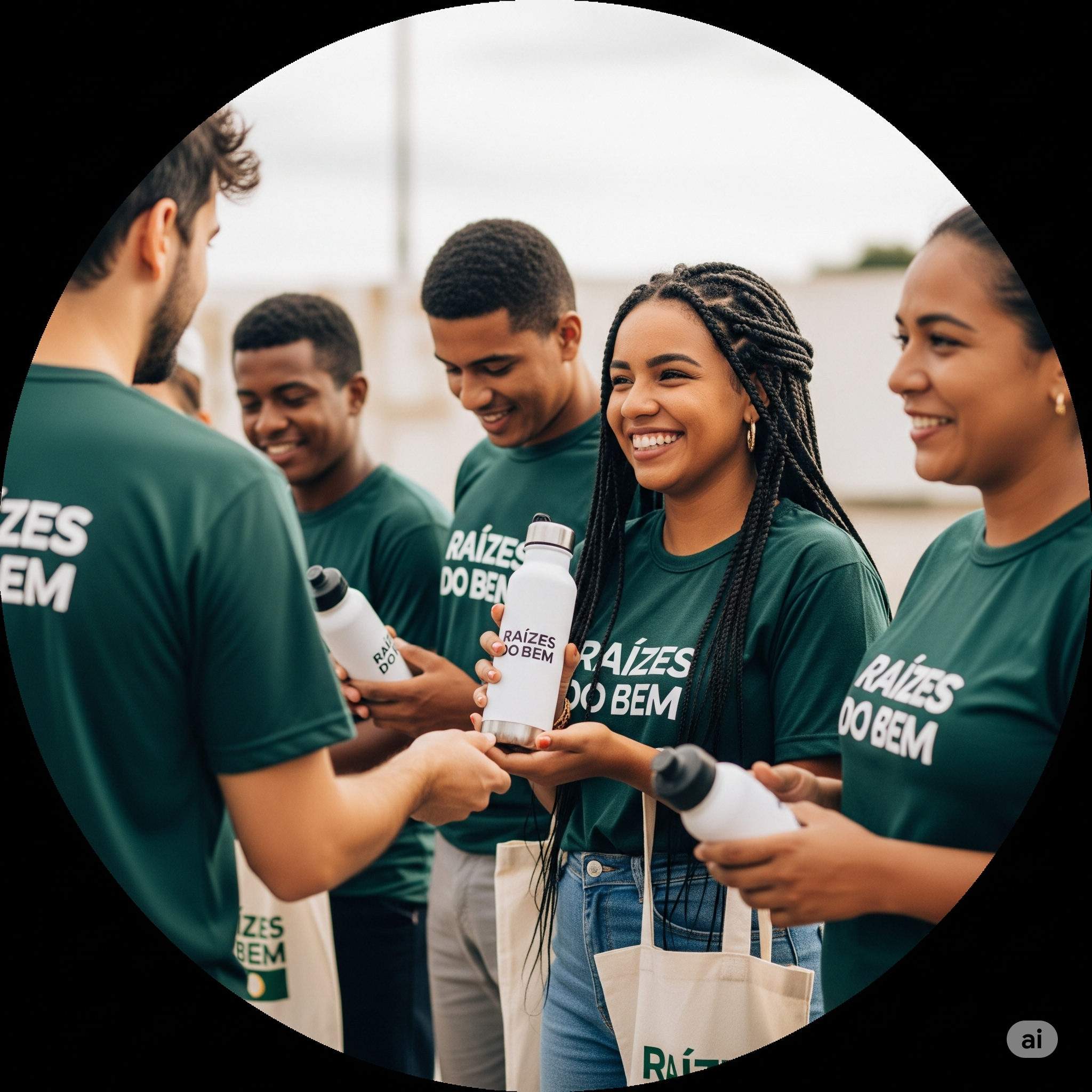 Apoio com brindes para ações sociais